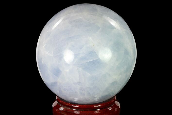 Polished Blue Calcite Sphere - Madagascar #149343